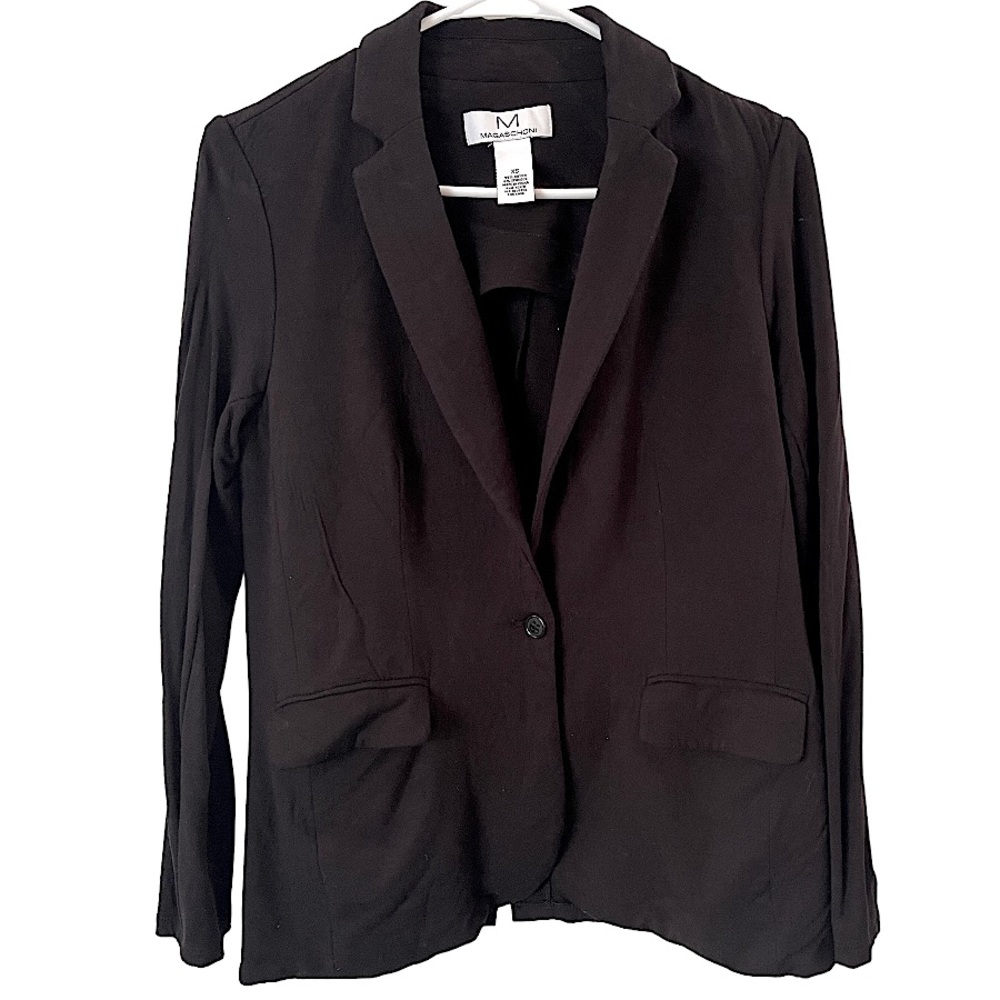 Magaschoni Black‎ Soft Blazer with Stretch XS